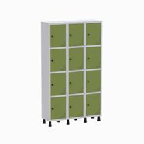 Armário Locker Guarda Volume Aço Light 12 Portas 103,5x179,5cm Armário Locker Guarda Volume Aço Light 12 Portas 103,5x179,5cm
