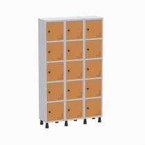 Armário Locker Guarda Volume Aço Light 15 Portas 103,5x179,5cm