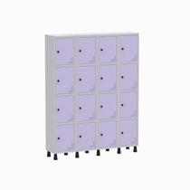 Armário Locker Guarda Volume Aço Light 16 Portas 138x179,5cm