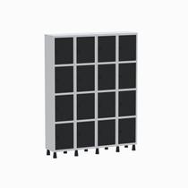 Armário Locker Guarda Volume Aço Light 16 Portas 138x179,5cm