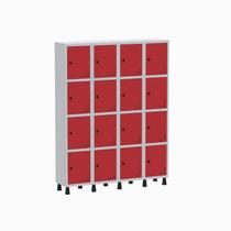 Armário Locker Guarda Volume Aço Light 16 Portas 138x179,5cm