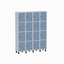 Armário Locker Guarda Volume Aço Light 16 Portas 138x179,5cm Roxo/Cinza/Lilás Armário Locker Guarda Volume Aço Light 16 Portas 138x179,5cm Roxo/Cinza/Lilás