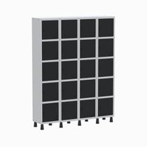 Armário Locker Guarda Volume Aço Light 20 Portas 138x179,5cm