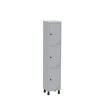 Armário Locker Guarda Volume Aço Light 3 portas 34,5x179,5cm