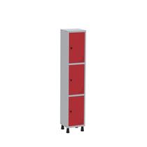 Armário Locker Guarda Volume Aço Light 3 Portas 34,5x179,5cm