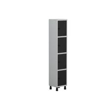 Armário Locker Guarda Volume Aço Light 4 Portas 34,5x179,5cm Cinza Armário Locker Guarda Volume Aço Light 4 Portas 34,5x179,5cm Cinza