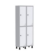 Armário Locker Guarda Volume Aço Light 4 portas 69x179,5cm com prateleira interna Armário Locker Guarda Volume Aço Light 4 portas 69x179,5cm com prateleira interna