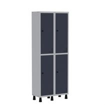 Armário Locker Guarda Volume Aço Light 4 portas 69x179,5cm com prateleira interna