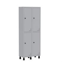 Armário Locker Guarda Volume Aço Light 4 Portas 69x179,5cm