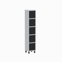 Armário Locker Guarda Volume Aço Light 5 Portas 34,5x179,5cm Cinza Armário Locker Guarda Volume Aço Light 5 Portas 34,5x179,5cm Cinza