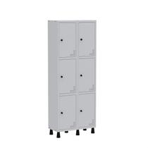 Armário Locker Guarda Volume Aço Light 6 portas 69x179,5cm