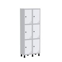 Armário Locker Guarda Volume Aço Light 6 Portas 69x179,5cm