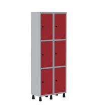 Armário Locker Guarda Volume Aço Light 6 portas 69x179,5cm