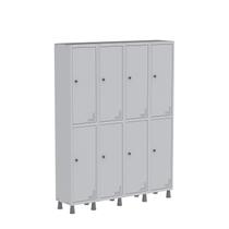 Armário Locker Guarda Volume Aço Light 8 Portas 138x179,5cm