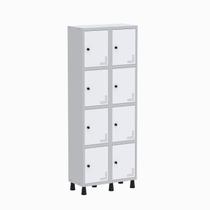Armário Locker Guarda Volume Aço Light 8 portas 69x179,5cm