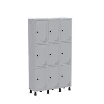 Armário Locker Guarda Volume Aço Light 9 Portas 103,5x179,5cm