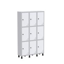 Armário Locker Guarda Volume Aço Light 9 portas 103,5x179,5cm