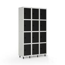 Armário Locker Guarda-volume de Aço 12 Portas com Fecho para Cadeado Vestiário Academia Armário Locker Guarda-volume de Aço 12 Portas com Fecho para Cadeado Vestiário Academia