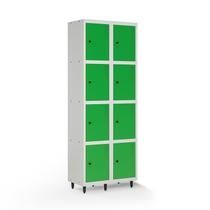 Armário Locker Guarda-volume de Aço 8 Portas com Fecho para Cadeado Vestiário Academia Armário Locker Guarda-volume de Aço 8 Portas com Fecho para Cadeado Vestiário Academia