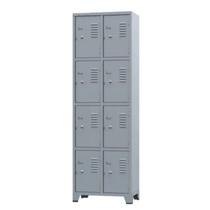 Armário Locker para Vestiário 8 portas Pequenas Cinza Armário Locker para Vestiário 8 portas Pequenas Cinza