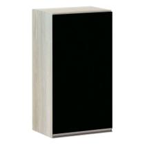Armário Luciane 40cm 1 Porta Luci Legno Crema C/Preto Tx Armário Luciane 40cm 1 Porta Luci Legno Crema C/Preto Tx