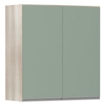 Armário Luciane 70cm 2 Portas Lis Legno Crema C/Verde Jade Armário Luciane 70cm 2 Portas Lis Legno Crema C/Verde Jade