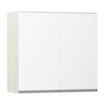 Armário Luciane 80cm 2 Portas Lis Legno Crema C/Branco