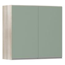 Armário Luciane 80cm 2 Portas Lis Legno Crema C/Verde Jade Armário Luciane 80cm 2 Portas Lis Legno Crema C/Verde Jade