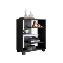 Armário Luna Pequeno Para Escritório Multiuso 4 Prateleiras