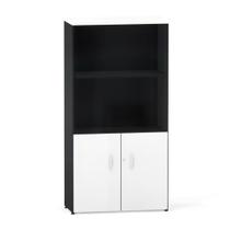 Armario Misto 02 Portas P25 Pandin 1,60 M Branco e Preto
