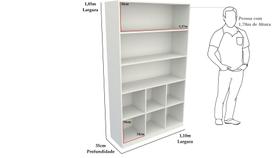 Armário Misto Colmeia Arara M13 100% Mdf Organizador Estante