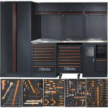 Armário Mobiliário para oficina tampo inox com kit 268 ferramentas - C45PRO 2.0X Armário Mobiliário para oficina tampo inox com kit 268 ferramentas - C45PRO 2.0X