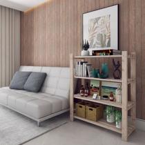 Armário Moderno Decorativo 80x110cm 4 Tábuas Livros Treliça