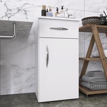 Armário Modulado Compacto Branco Solução Inteligente com Gaveta e Prateleiras para Otimizar Seu Espaço Armário Modulado Compacto Branco Solução Inteligente com Gaveta e Prateleiras para Otimizar Seu Espaço