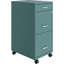 Armário móvel Lorell LYS SOHO Box/File/File Teal 3 Drawer