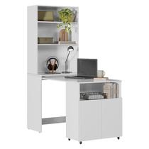 Armário Multifuncional com Escrivaninha Retrátil Duo Branco - Kits Paraná