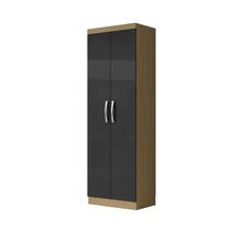 Armário Multiuso 02 Portas 52 Cm Atacama Grafite New Aramóveis Armário Multiuso 02 Portas 52 Cm Atacama Grafite New Aramóveis