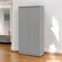 Armário Multiuso 02 Portas Línea Cinza