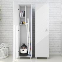 Armário Multiuso 1 Porta 2 Prateleiras Branco - Tecno Mobili Armário Multiuso 1 Porta 2 Prateleiras Branco - Tecno Mobili