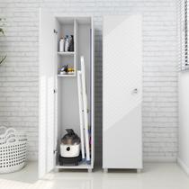 Armário Multiuso 1 porta Lavanderia AM3107 Branco