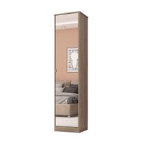 Armário Multiuso 1 Porta Reflex ll 21170 Nogal Touch Demóbile