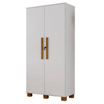 Armário Multiuso 100% MDF 2 Portas c/ Chave Dream Branco