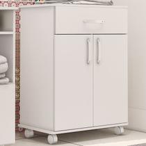 Armário Multiuso 2 Portas 1 Gaveta Branco 3030 - Percasa
