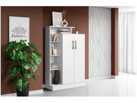 Armário Multiuso 2 Portas 145 Cm Branco Florença Aramóveis