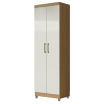 Armário Multiuso 2 Portas 2000191 Atacama Off White Com Pés Cinza - Aramóveis