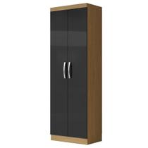 Armário Multiuso 2 Portas 3 Prateleiras Maré Atacama Grafite