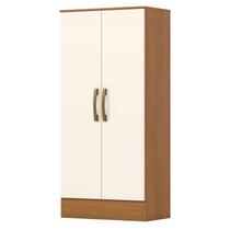 Armário Multiuso 2 Portas 3 Prateleiras Prime B14 Cinamomo Off White - Henn - Briz