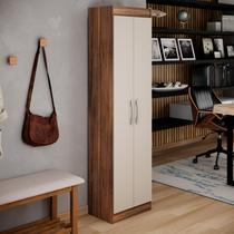 Armário Multiuso 2 Portas 4 Prateleiras Office - Cast. Off Armário Multiuso 2 Portas 4 Prateleiras Office - Cast. Off