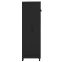 Armário Multiuso 2 Portas 5 Prateleiras Preto - Qmovi Armário Multiuso 2 Portas 5 Prateleiras Preto - Qmovi