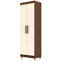 Armário Multiuso 2 Portas 60cm Hebrom V01 Imbuia Champanhe - Lyam Decor Armário Multiuso 2 Portas 60cm Hebrom V01 Imbuia Champanhe - Lyam Decor